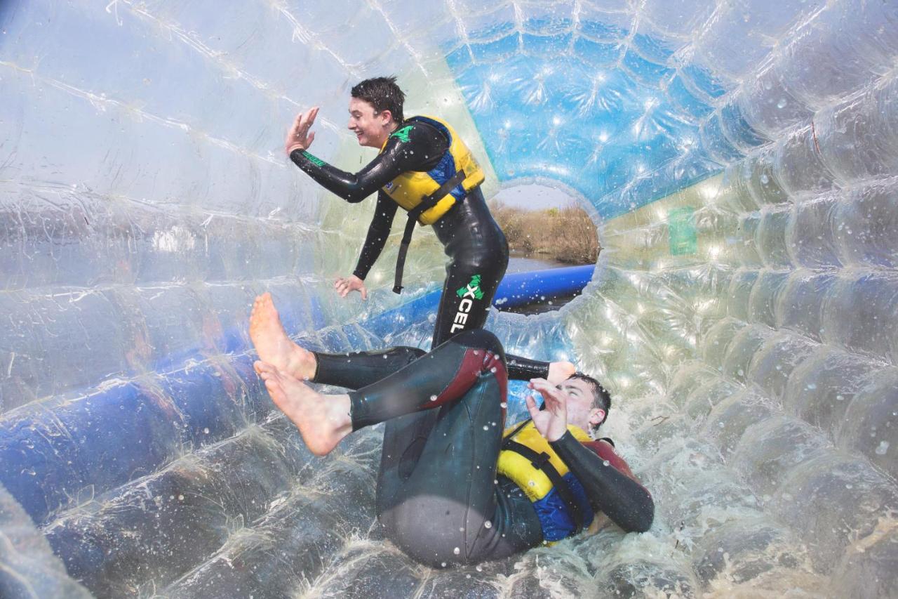 Retallack Resort & Spa Padstow Exteriér fotografie Two people inside a water ball